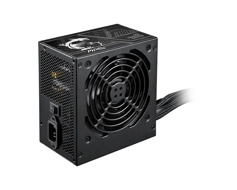 Блок питания MSI  750W, MAG A750BN PCIE5 II, Non Modular, ATX, 80+ BRONZE, >85%, Fan 120mm, Черный