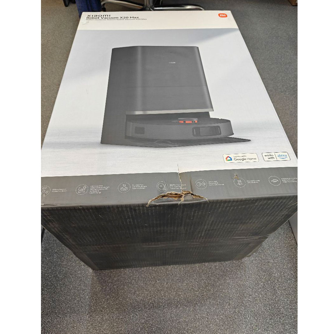 Робот-пылесос Xiaomi Robot Vacuum X20 Max Черный (в комплекте с зарядной станцией D109-JZEU)