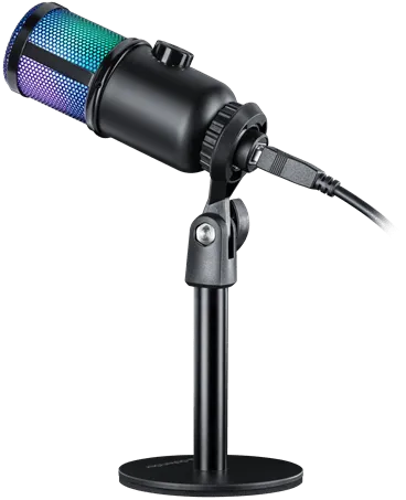 Игровой стрим микрофон Defender Glow GMC 400 USB