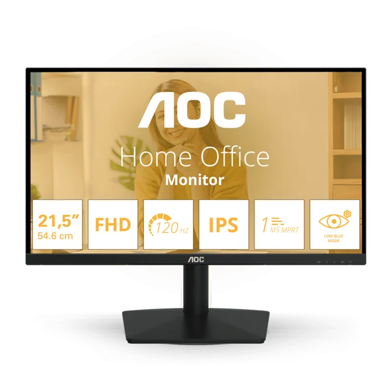Монитор 21.5" AOC 22B15H2/01 IPS 1920x1080 120Hz 4ms 250 cd/m2 1000:1 VGA HDMI Черный