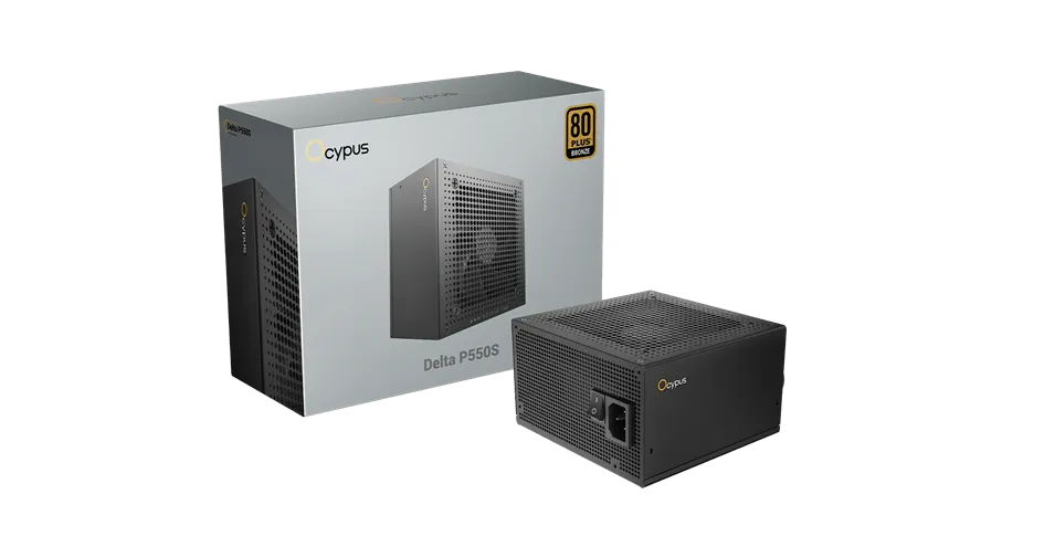 Блок питания Ocypus  550W, Delta P550S, Non modular, 80+ BRONZE, Черный, Delta-P550S-BDFBK025X-EU