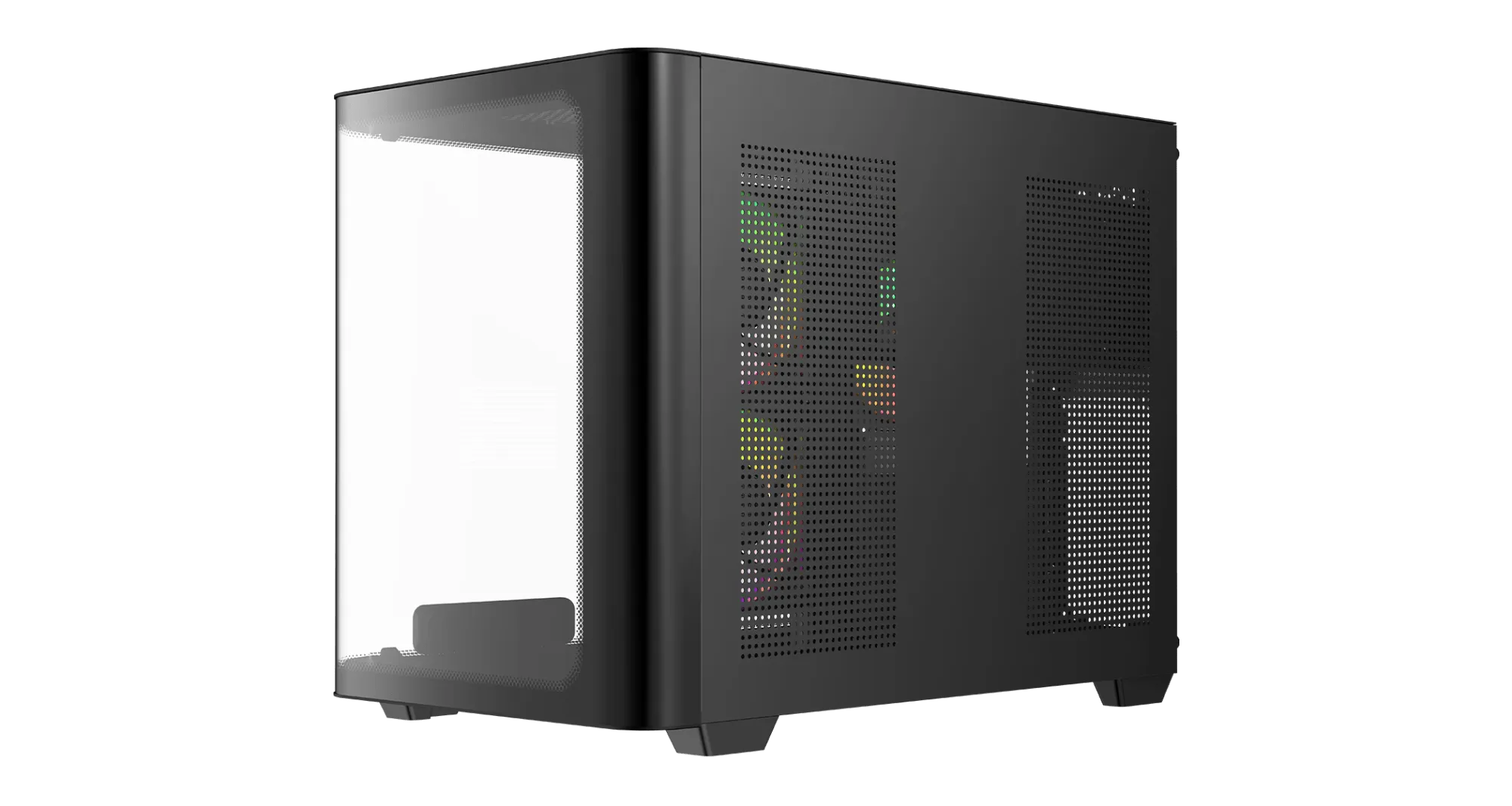 Корпус Ocypus Iota C50 BK Curve ARGB Digital mATX/ITX 2xUSB Type-C Черный Iota-C50-BKD300CD-GL