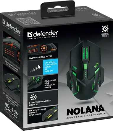 Мышь Defender Nolana GM-044 черный