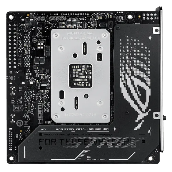 Материнская плата ASUS ROG STRIX X870-I GAMING WIFI AM5 2xDDR5 2xSATA RAID 2xM.2 HDMI WiFi Mini-ITX