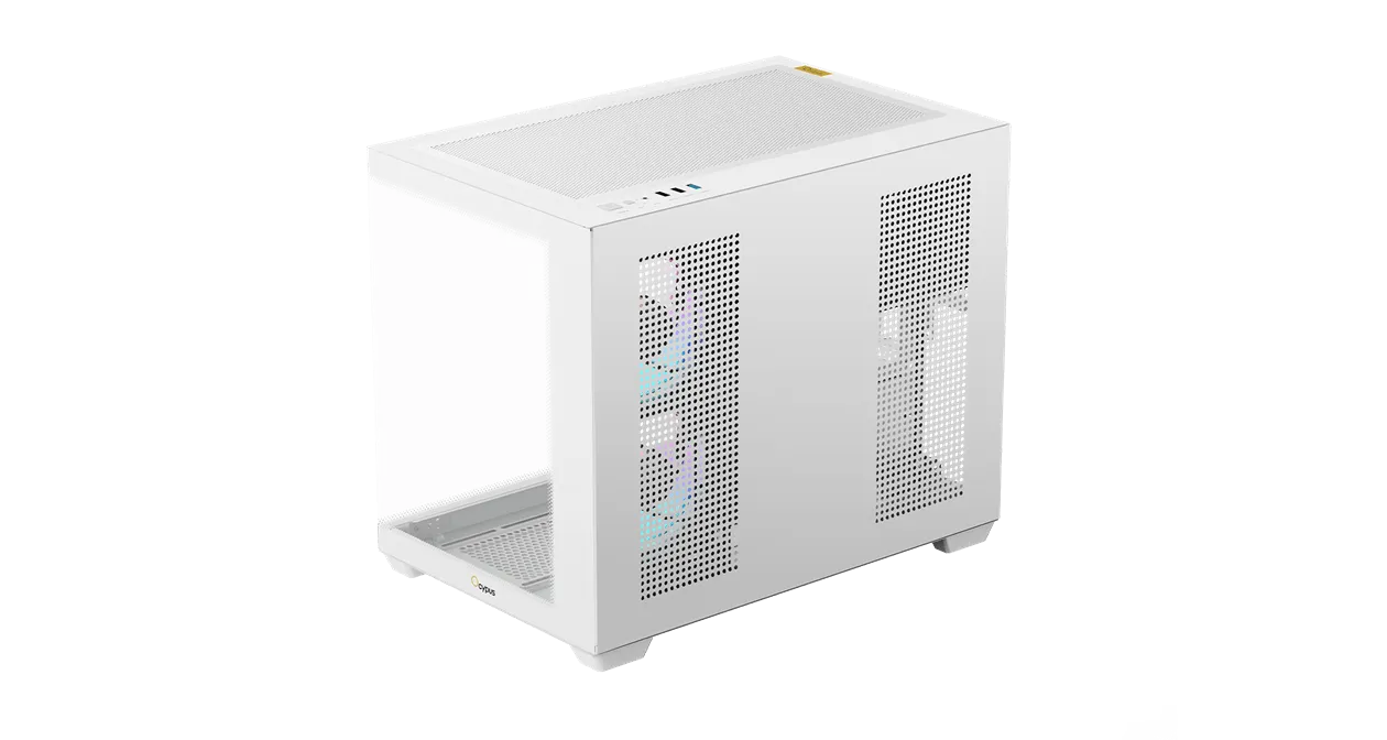 Корпус Ocypus Gamma C54 WH ARGB mATX/ITX 3xUSB Белый Gamma-C54-WHD300XX-GL