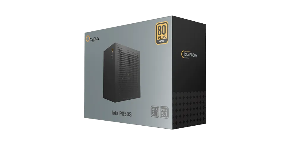 Блок питания Ocypus  850W, Iota P850S, Full Modular, 80+ GOLD, 91%, Черный, Iota-P850S-GFFBK025X-EU