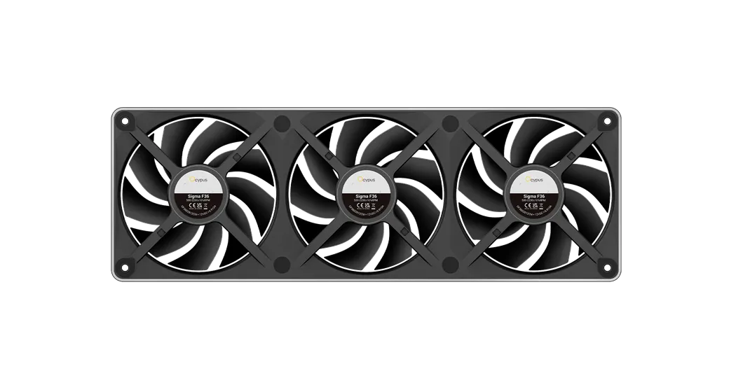 Вентилятор для корпуса Ocypus Sigma F36 BK ARGB (365*125*28mm) 500-2200RPM 82.5CFM Черный
