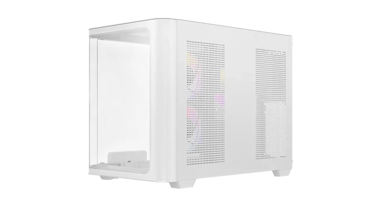 Корпус Ocypus Iota C50 WH Curve ARGB Digital mATX/ITX 2xUSB Type-C Белый Iota-C50-WHD300CD-GL