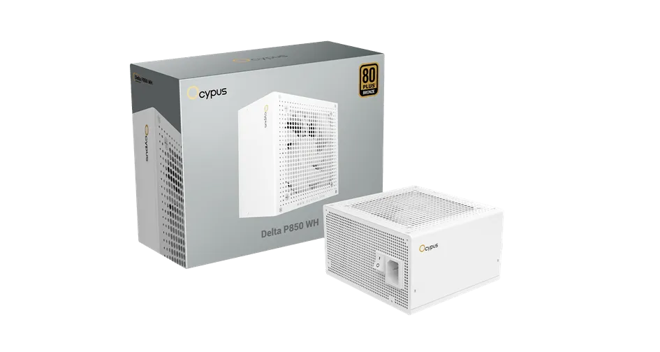 Блок питания Ocypus  850W, Delta P850 WH, Non modular, 80+ BRONZE, Белый, Delta-P850-B1FDWH025X-EU