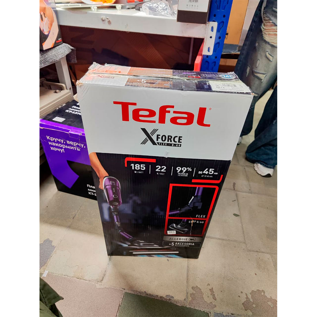 Беспроводной вертикальный пылесос Tefal TY9639WO