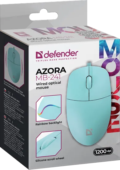Мышь Defender Azora MB-241 голубой