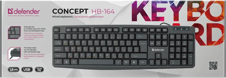 Клавиатура USB Defender Concept HB-164
