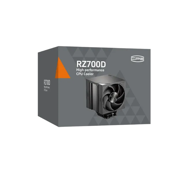 Вентилятор для процессора PCCooler RZ700D BK TDP 270W 4pin PWM 115X/1200/1700/1851/AM4/AM5 Черный