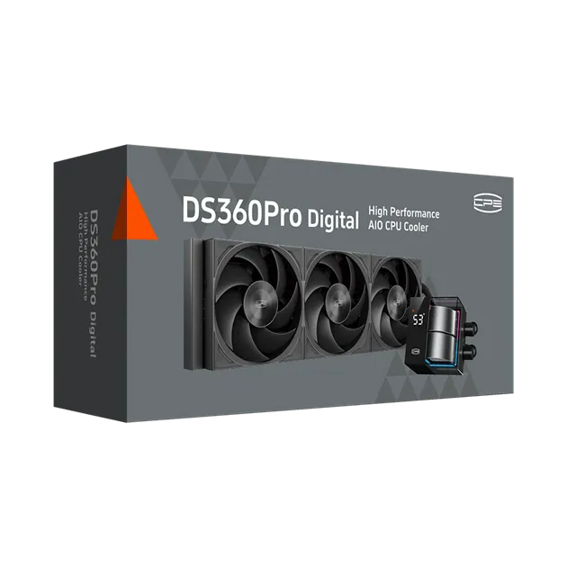 Водяное охлаждение для CPU PCCooler DS360Pro Digital BK, ARGB, TDP 310W, 3x120см, LGA Intel/AMD Черн