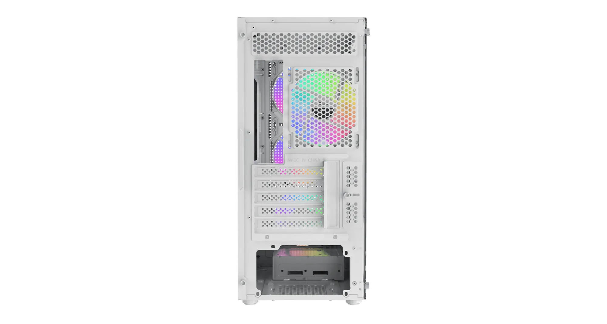 Корпус Ocypus Gamma C50 WH ARGB mATX/ITX 3xUSB Белый Gamma-C50-WHG400XX-GL