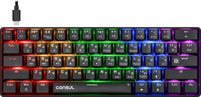 Клавиатура механическая USB Defender Consul GK-220