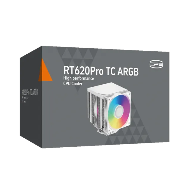 Вентилятор для процессора PCCooler RT620Pro TC ARGB WH TDP 265W 4pin 1851/1700/1200/115x/AM5/AM4 Бел