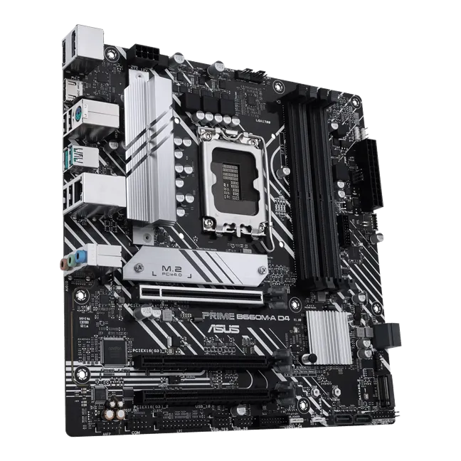 Материнская плата ASUS PRIME B660M-A D4-CSM, LGA1700 B660 4xDDR4 4xSATA3 2xM.2 RAID 2xHDMI 1xDP mATX