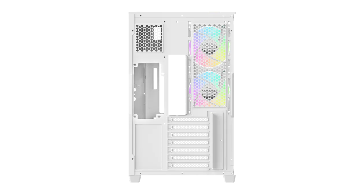 Корпус Ocypus Delta C74 WH ARGB ATX/MATX/ITX, USB3.0x2, Type C, Белый, Delta-C74-WHD200XX-GL