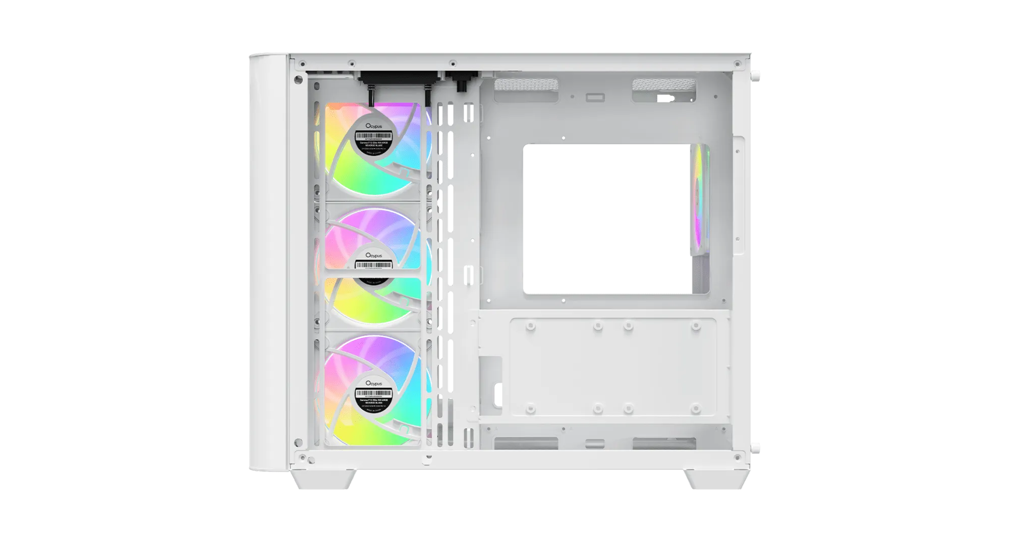 Корпус Ocypus Iota C70 WH Curve ARGB Digital ATX/mATX/mITX 2xUSB Type-C Белый Iota-C70-WHD400CD-GL