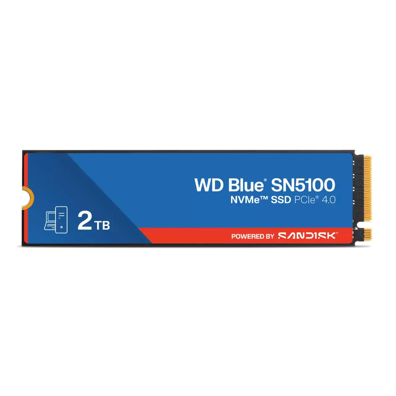 Твердотельный накопитель 2000GB SSD WD BLUE SN5100 M.2 2280 NVMe 4.0 R7100/W6700MB/s WDS200T5B0E