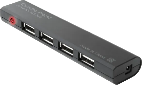 4-портовый мини-разветвитель USB 2.0 Defender Quadro Promt