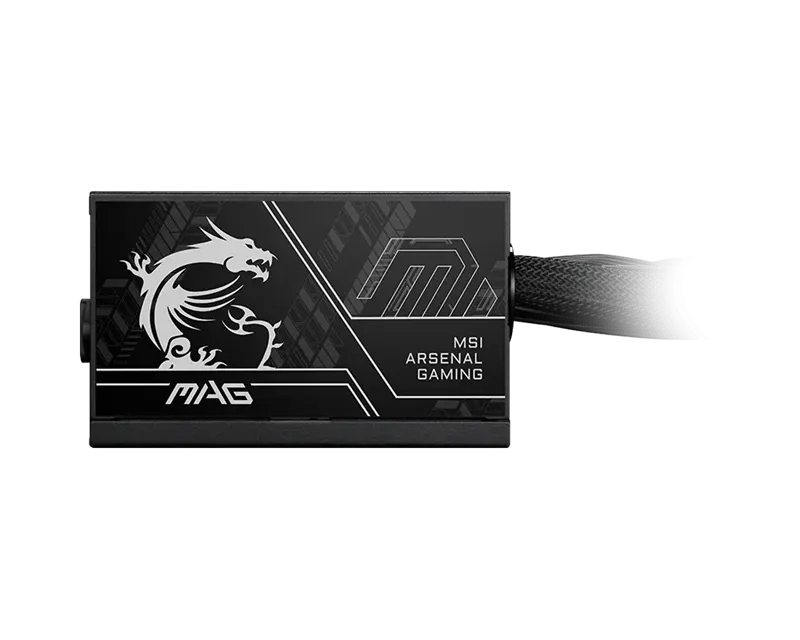Блок питания MSI  750W, MAG A750BN PCIE5 II, Non Modular, ATX, 80+ BRONZE, >85%, Fan 120mm, Черный