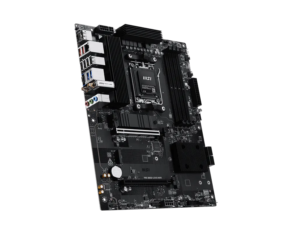 Материнская плата MSI PRO B850-S EVO WIFI AM5 B850 4xDDR5 4xSATA6G RAID 3xM.2 1xDP 1xHDMI ATX