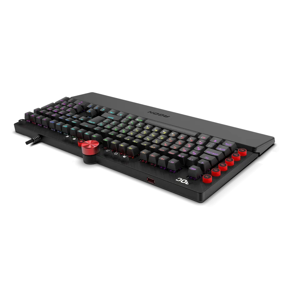 Механическая Игровая Клавиатура AOC AGK700 MX RED CHERRY RGB кабель 1,8м USB2.0 AGK700DR2R