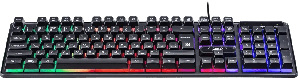 Клавиатура проводная игровая Defender Arx GK-196L, ENG/RUS, USB, радужная подсветка, НОВИНКА!
