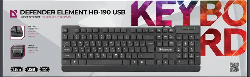 Клавиатура USB Defender Element HB-190