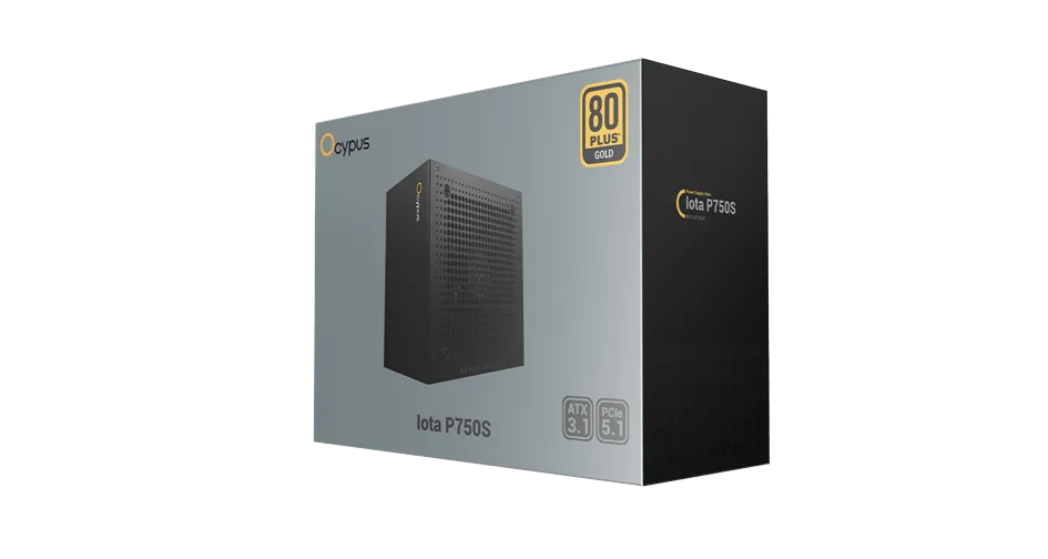 Блок питания Ocypus  750W, Iota P750S, Full Modular, 80+ GOLD, 91%, Черный, Iota-P750S-GFFBK025X-EU