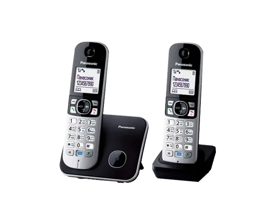 Радиотелефон PANASONIC KX-TG6812 (RUB) Черный