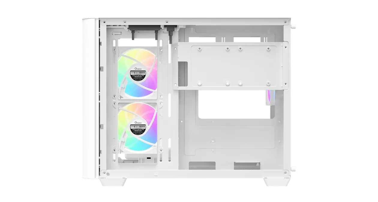 Корпус Ocypus Iota C50 WH Curve ARGB Digital mATX/ITX 2xUSB Type-C Белый Iota-C50-WHD300CD-GL