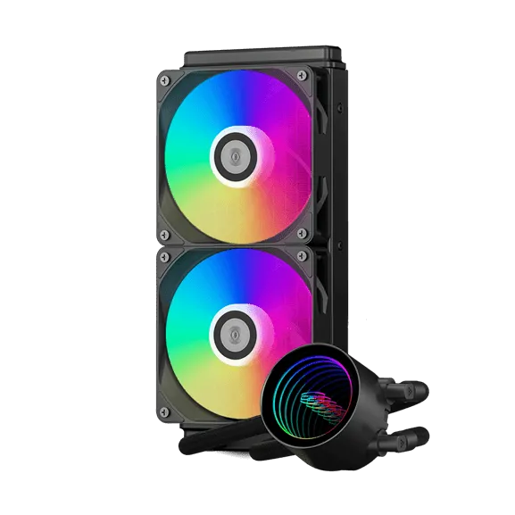 Водяное охлаждение для CPU PCCooler DA240 V2 ARGB BK TDP 270W 115X/1200/1700/1851/AM4/AM5 Черный