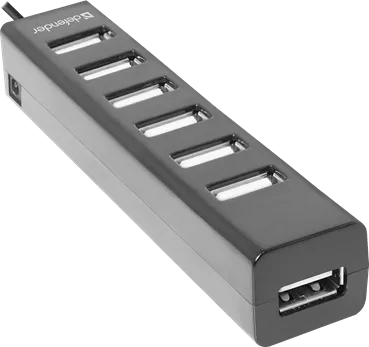 7-портовый мини-разветвитель USB 2.0 Defender Quadro Swift, НОВИНКА!