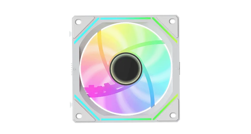 Вентилятор для корпуса Ocypus Gamma F12 UNI WH ARGB REVERSE BLADE 1x(123x120x25mm), 800-1800 RPM Бел