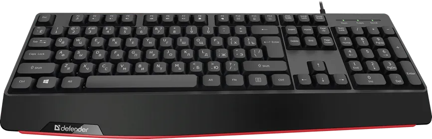 Клавиатура USB Defender Atom HB-546 черный