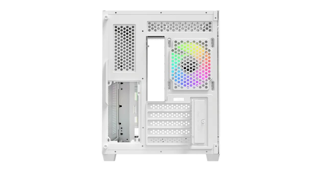 Корпус Ocypus Iota C50 WH Curve ARGB Digital mATX/ITX 2xUSB Type-C Белый Iota-C50-WHD300CD-GL