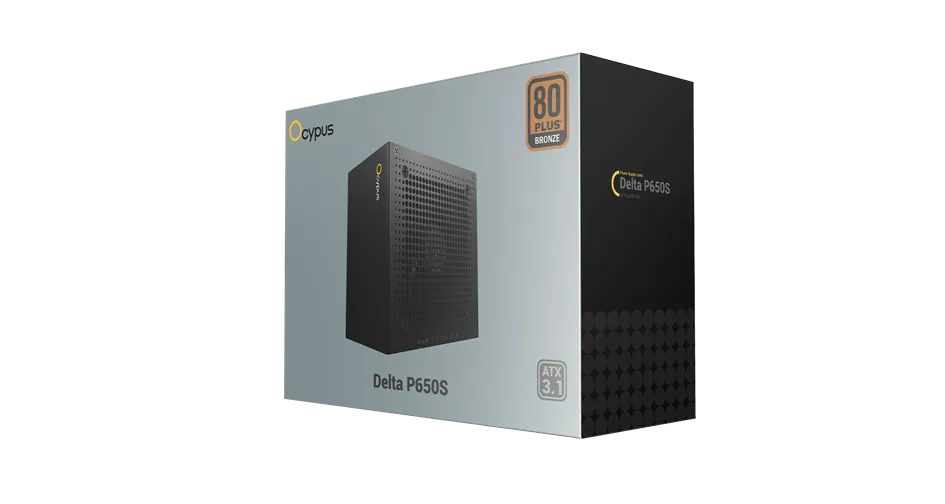 Блок питания Ocypus  650W, Delta P650S, Non modular, 80+ BRONZE, Черный, Delta-P650S-BDFBK025X-EU