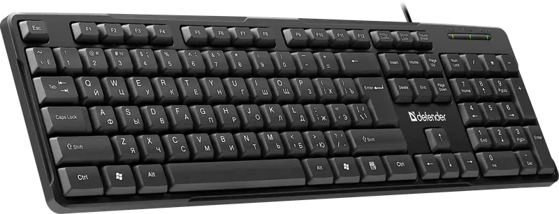Клавиатура проводная Defender Next HB-440 (Черный), USB, ENG/RUS,стандарт, НОВИНКА!
