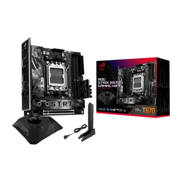 Материнская плата ASUS ROG STRIX X870-I GAMING WIFI AM5 2xDDR5 2xSATA RAID 2xM.2 HDMI WiFi Mini-ITX