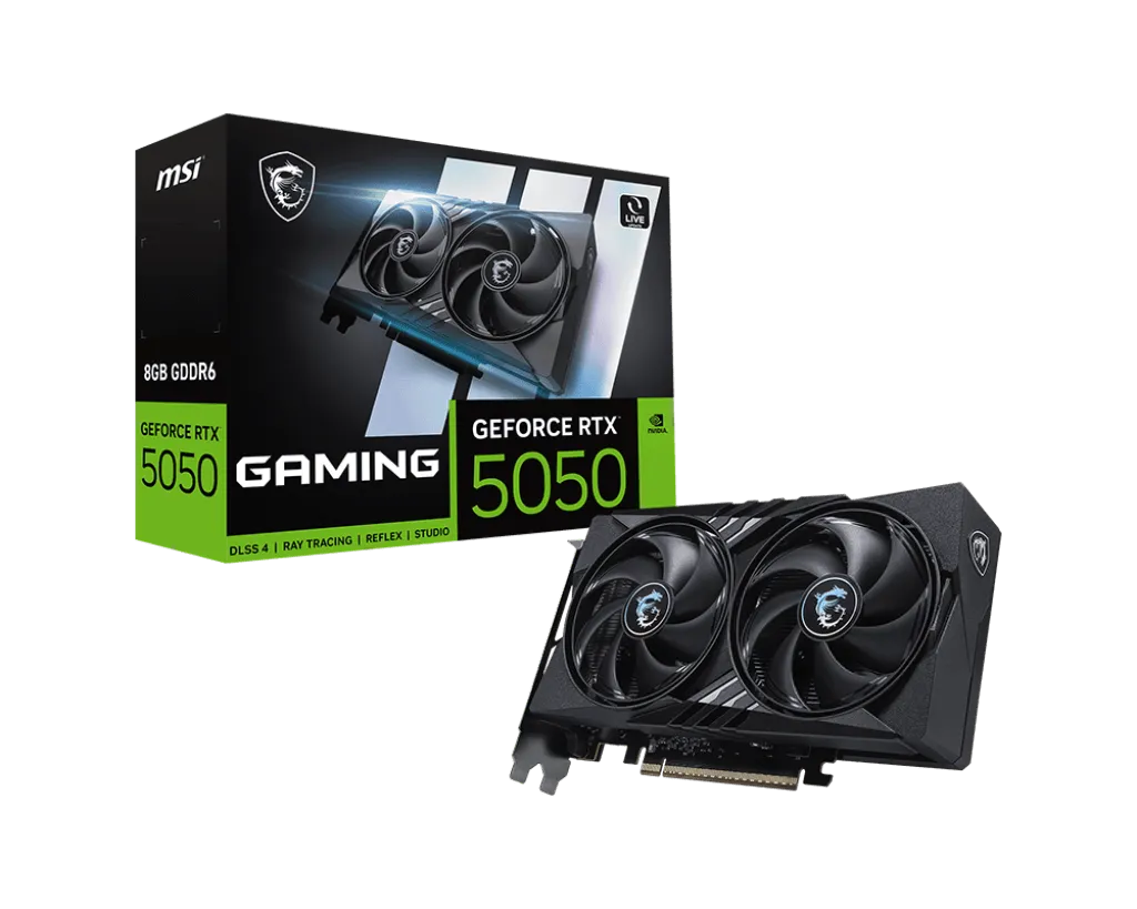 Видеокарта MSI GeForce RTX 5050 8G GAMING, 8G GDDR6 128bit 1xHDMI 3xDP G5050-8G