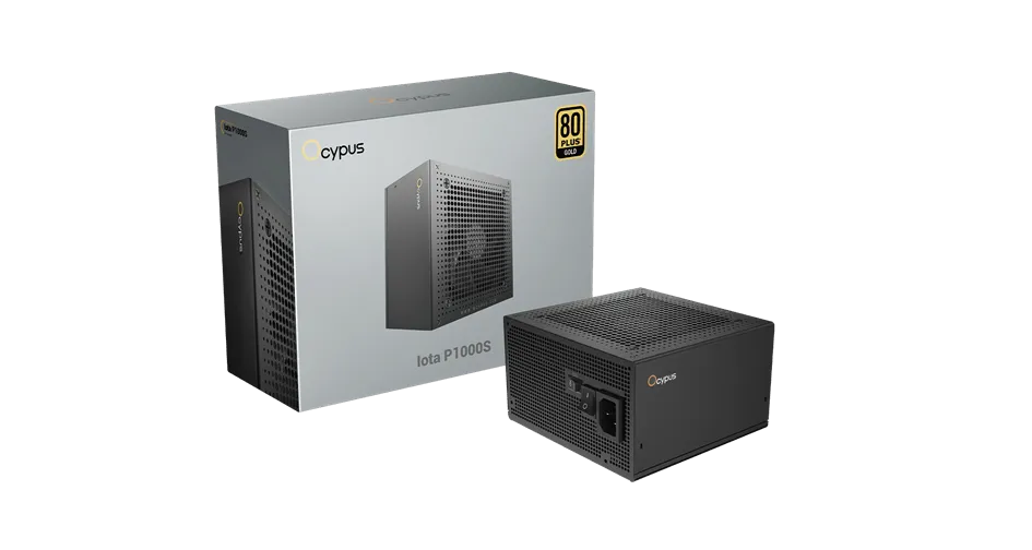 Блок питания Ocypus 1000W, Iota P1000S, Full Modular, 80+ GOLD, Черный, Iota-P1000S-GFFBK025X-EU