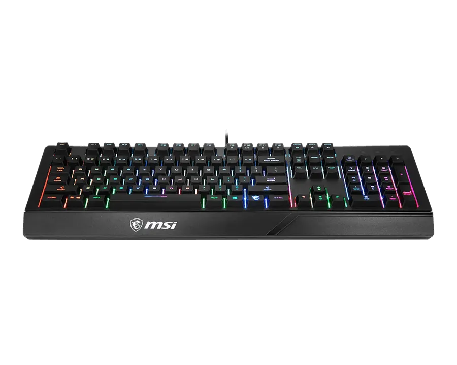 Игровая Клавиатура MSI Vigor GK20 RU, 108 клавиш, RGB SHOW,  кабель 1,8м, USB2.0