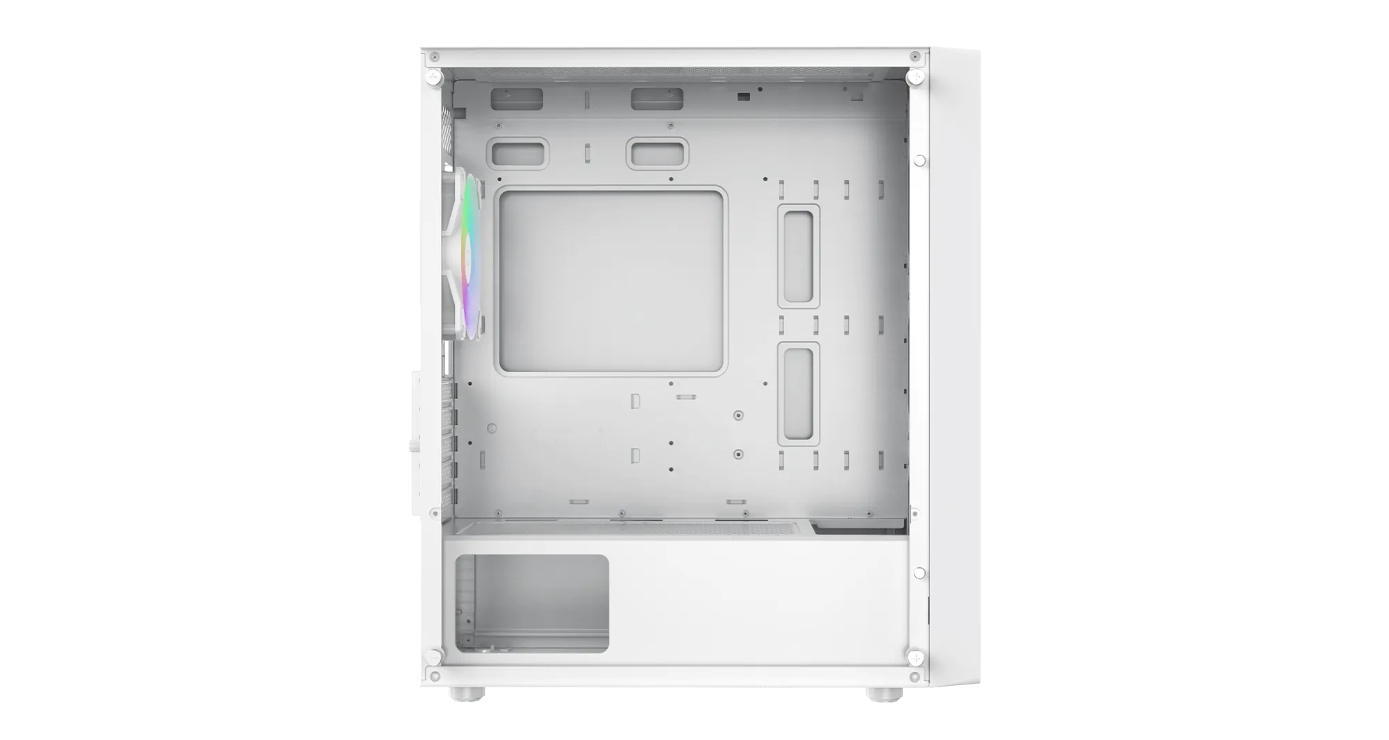 Корпус Ocypus Gamma C50 WH ARGB mATX/ITX 3xUSB Белый Gamma-C50-WHG400XX-GL