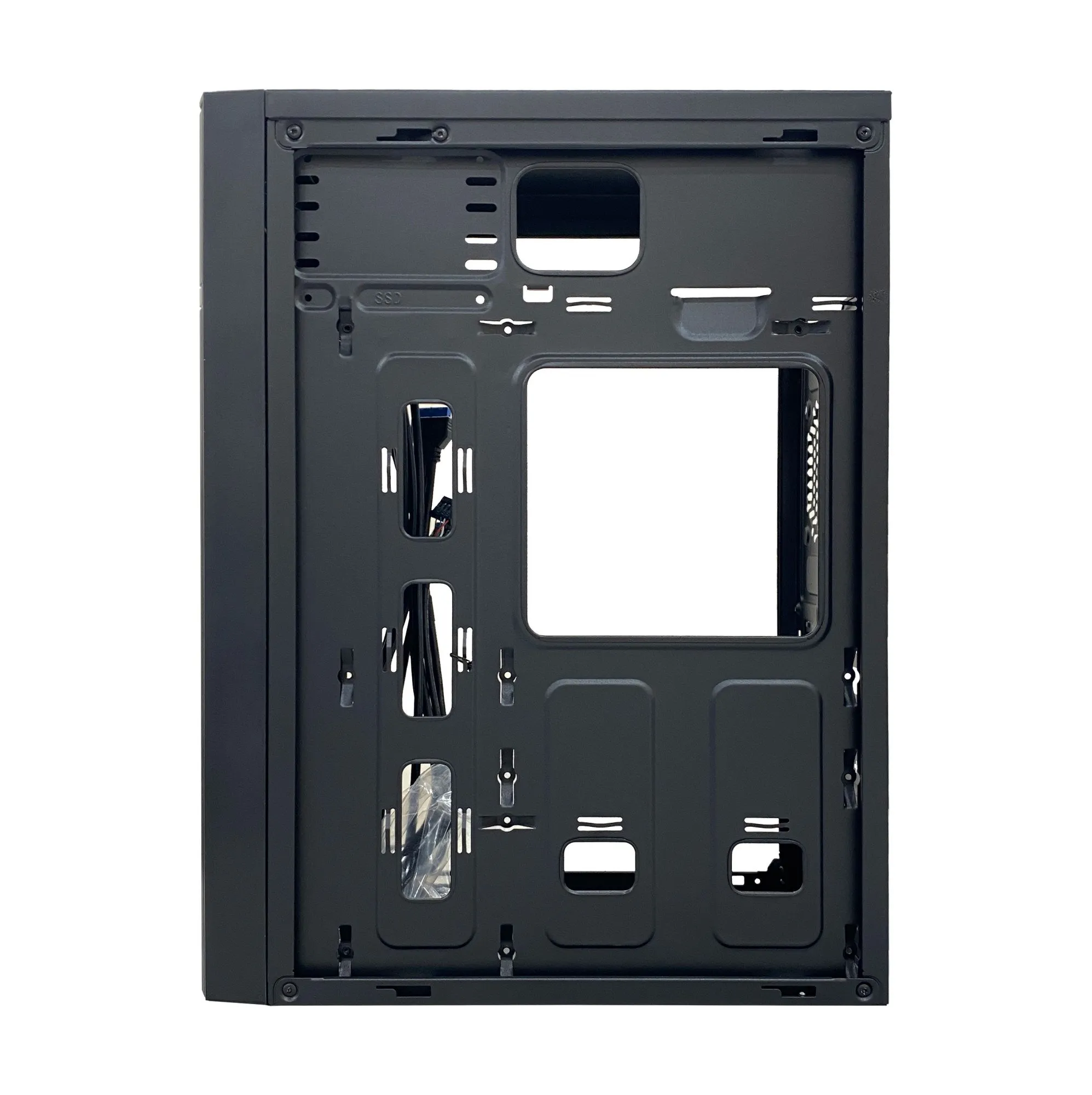 Корпус NOMAD NMD-C6016 mATX 1x3.5" 2x2.5" USB3.0х2 USB2.0х1 Черный, Без БП