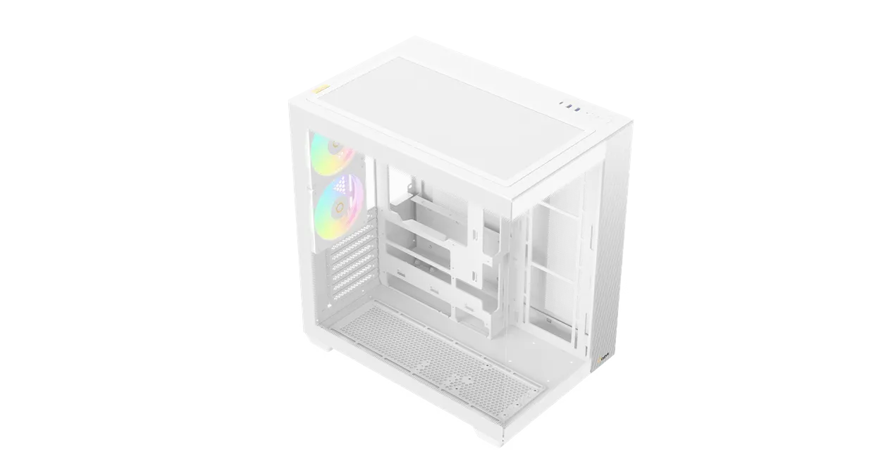 Корпус Ocypus Delta C74 WH ARGB ATX/MATX/ITX, USB3.0x2, Type C, Белый, Delta-C74-WHD200XX-GL