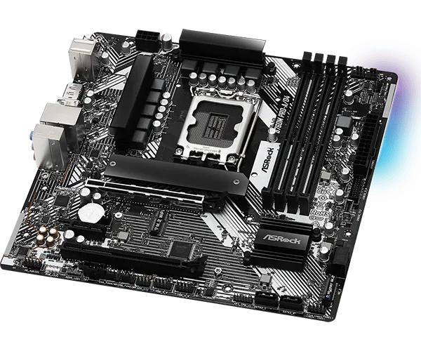 Материнская плата ASRock B760M PRO-A/D4 LGA1700 4xDDR4 4xSATA RAID 2xM.2 Type-C HDMI DP mATX