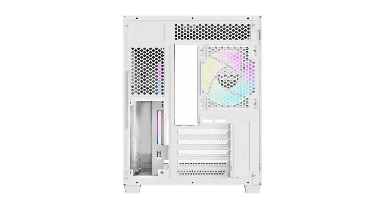Корпус Ocypus Gamma C54 WH ARGB mATX/ITX 3xUSB Белый Gamma-C54-WHD300XX-GL